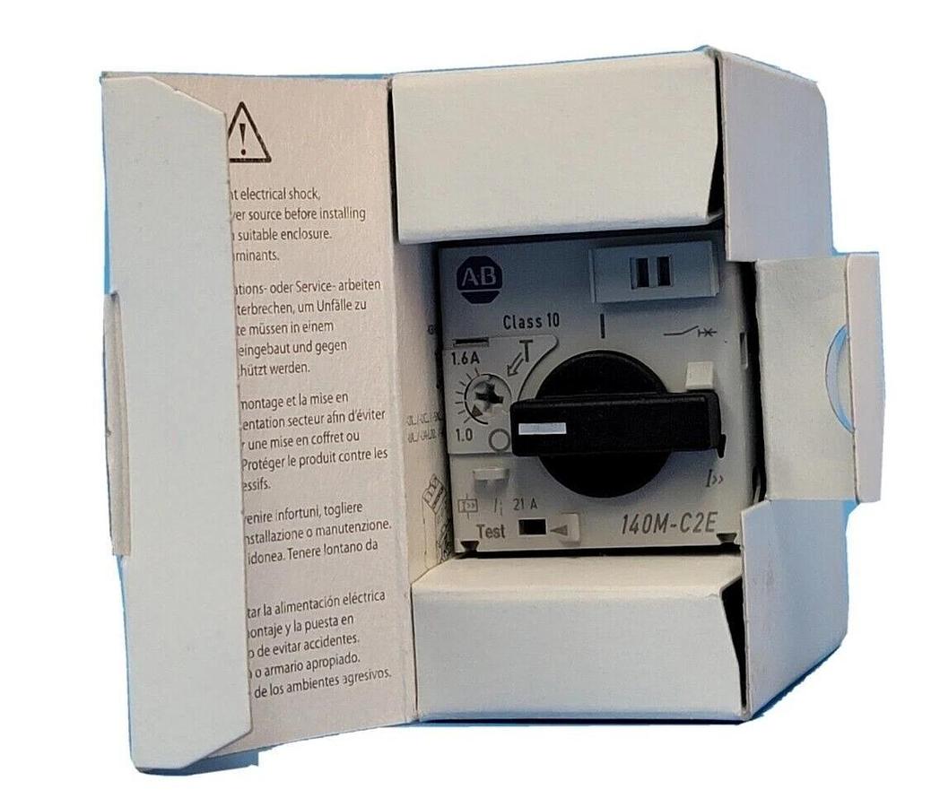 Used LOT OF 2 NIB ALLEN BRADLEY 140M-C2E-B16 MOTOR PROTECTOR/CIRC. BREAKER SER. C