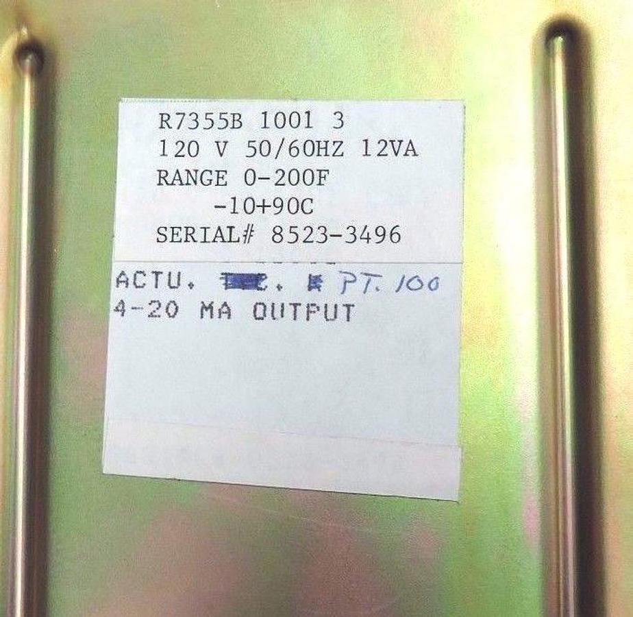 Used REPAIRED HONEYWELL R7355B 1001 3 DIALATROL CONTROLLER 120V, 50/60HZ, 12VA