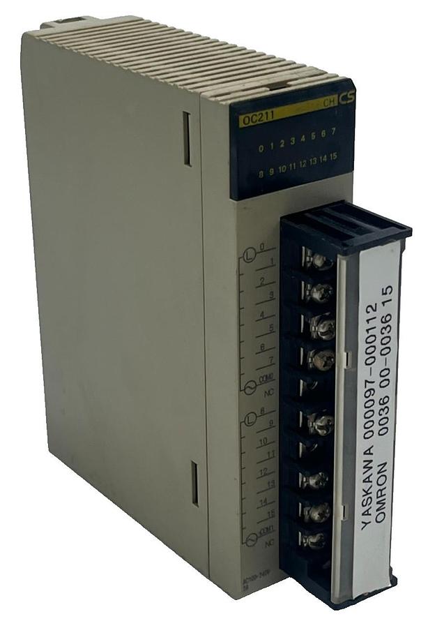 Used Omron CS1W-OC211 Sysmac CS1 Series Relay Output Unit - 16 Point - 250VAC/24VDC