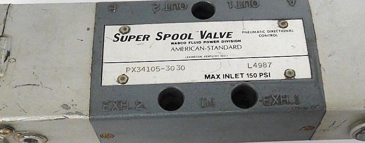 Used WABCO FLUID POWER DIVISION PX34105-3030 AMERICAN STANDARD SUPER SPOOL VALVE