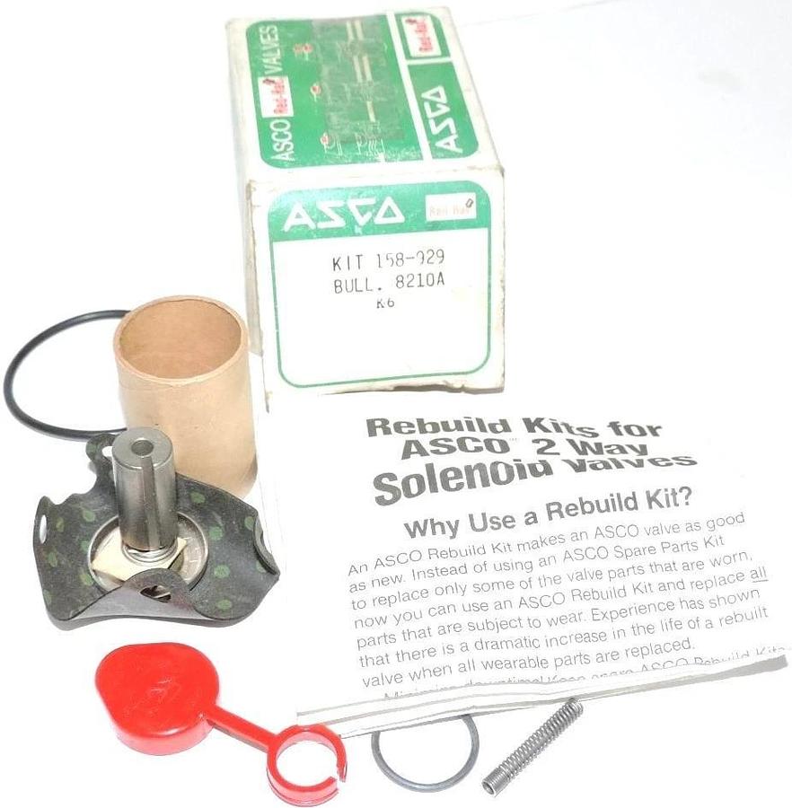 NIB ASCO 158-929 REBUILD KIT 158929 BULL. 8210A