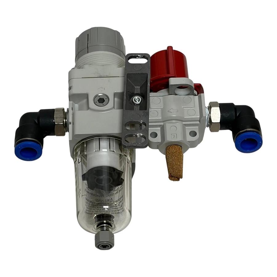 SMC AW20-N02G-Z-A Filter Regulator VHS20-N02B-Z Lockout Valve Ashcroft Gauge
