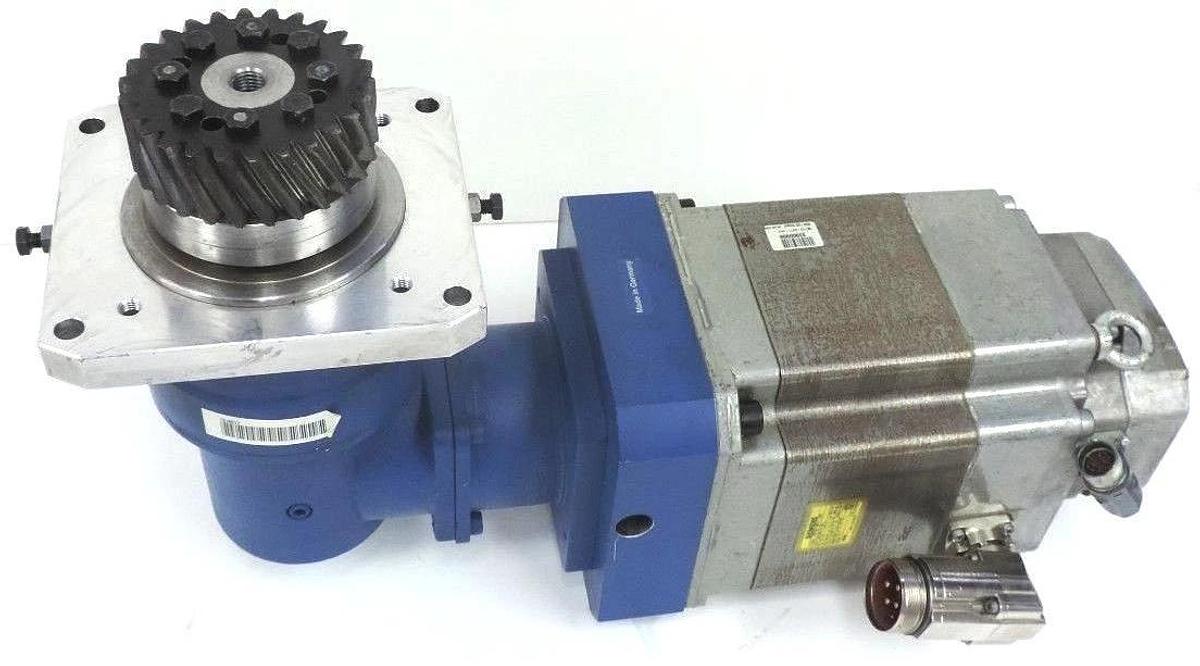 Used SIEMENS 1FK7103-5AF71-1EH0 SERVOMOTOR & ALPHA SPK 140-MX2-5-4X1-000 GEAR REDUCER