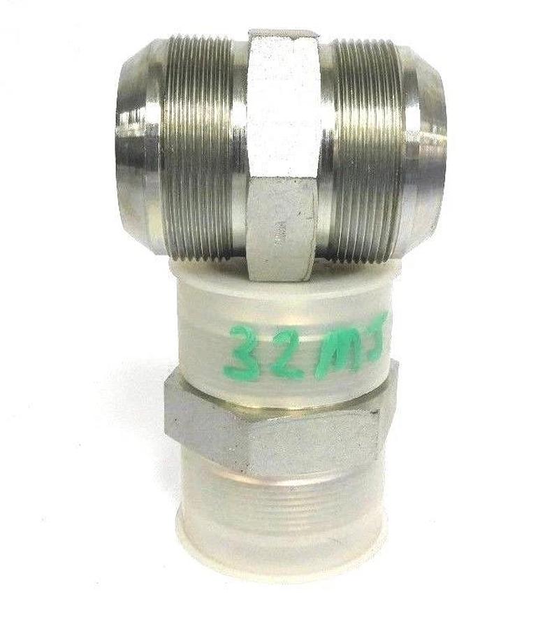 LOT OF 2 NEW EATON AEROQUIP SMA-32 STRAIGHT HOSE ADAPTERS 2-1/2"-12