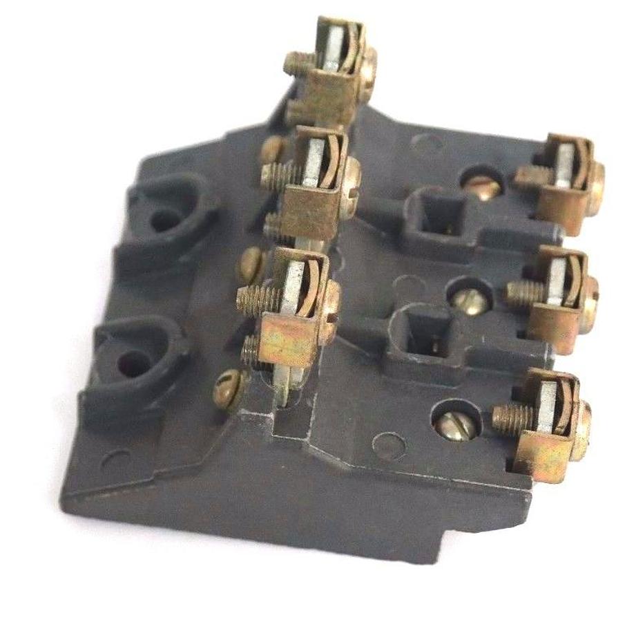 Used NIB ALLEN BRADLEY X232222 STATIONARY CONTACT BLOCK SIZE 4, 3 POLE , SERIES K