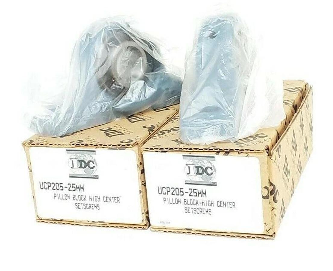 Used LOT OF 2 NIB IDC SELECT UCP205-25MM PILLOW BLOCK BEARINGS UCP20525MM