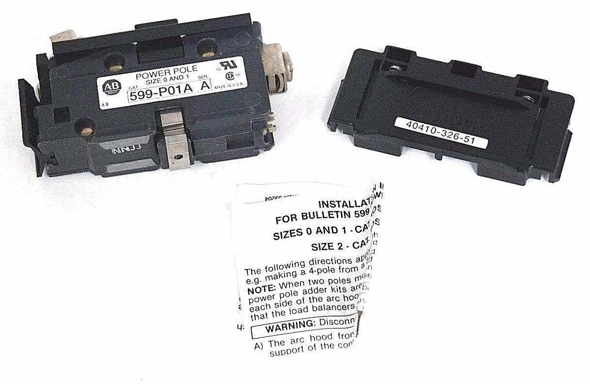 Used LOT OF 2 NIB ALLEN BRADLEY 599-P01A SERIES A POWER POLE ADDER KITS 599P01A