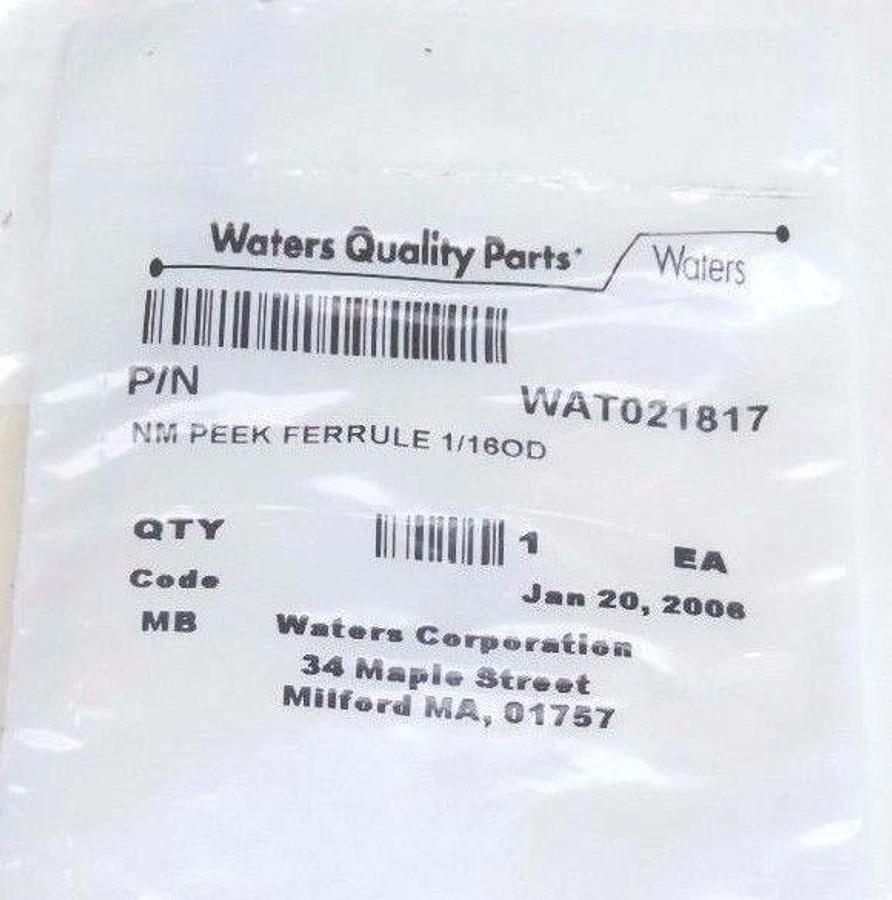 Used NEW WATERS 700000389 2790 NEEDLE SPARE W/ WAT021817 NM PEEK FERRULE 1/8OD