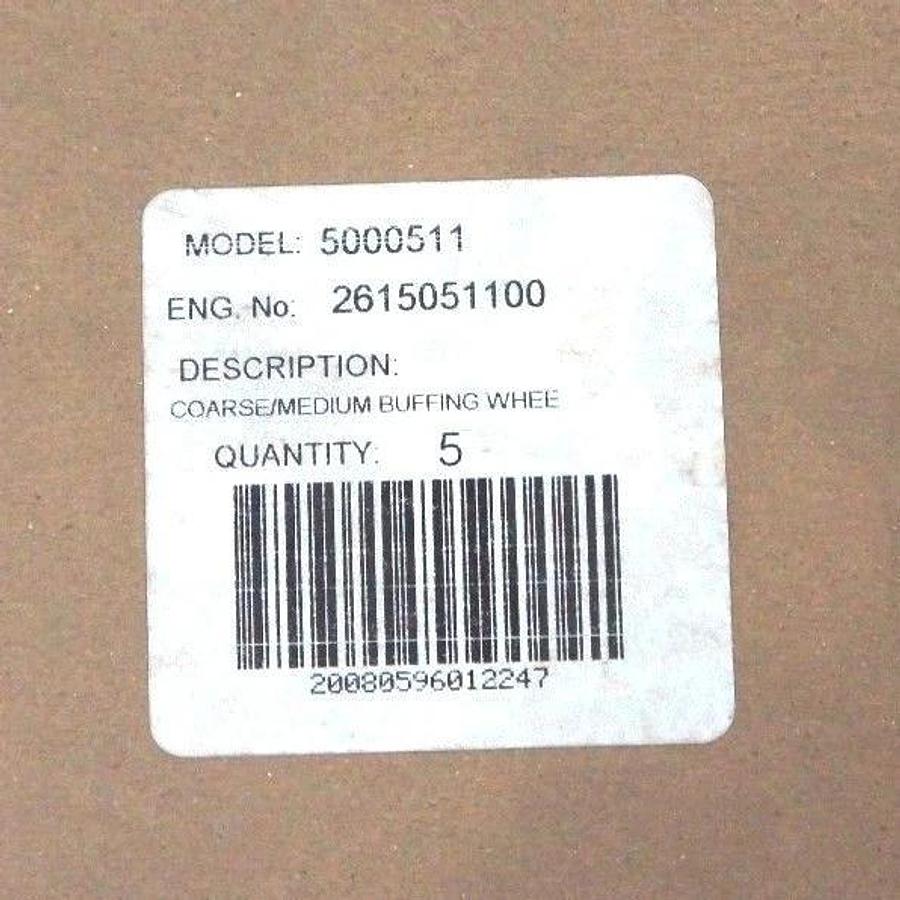 Used BOX OF 5 NEW DREMEL 511 FINISHING ABRASIVE BUFF WHEEL KITS 180&280 GRIT 5000511