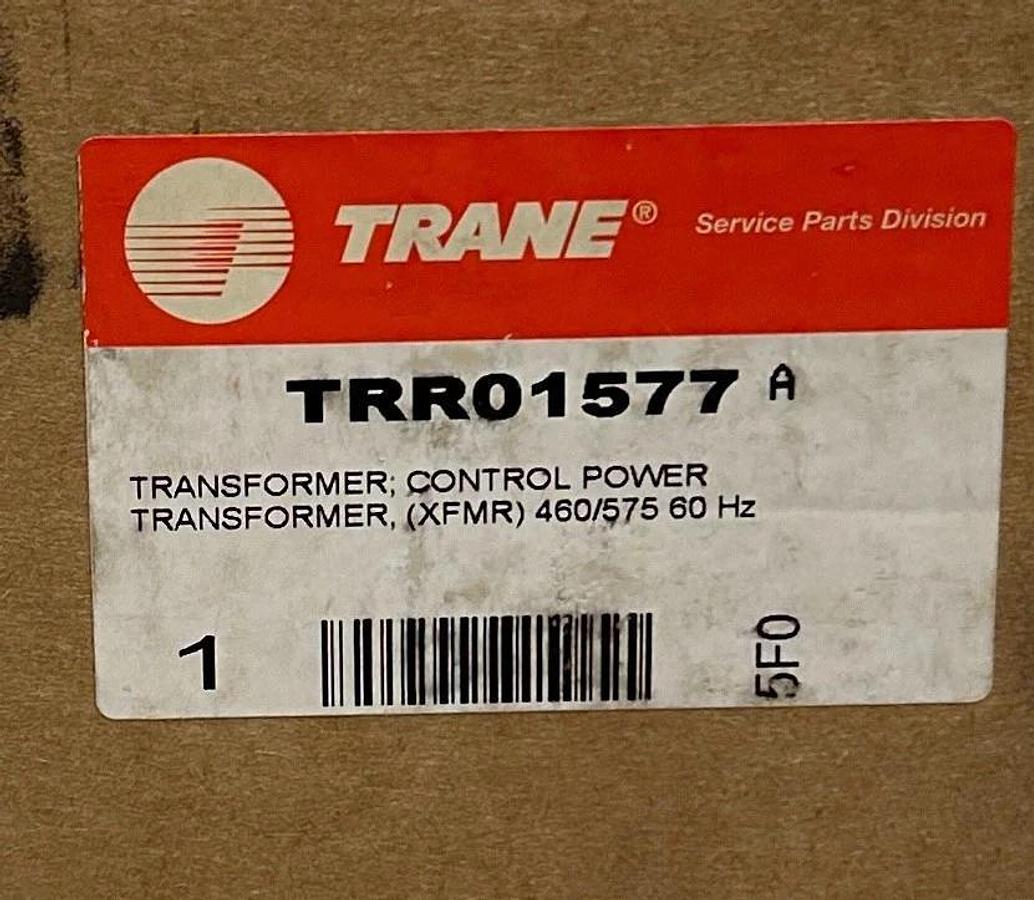 Used TRANE TRR01577 CHILLER CONTROL POWER TRANSFORMER (XFMR) 460/575V 60Hz NSFS