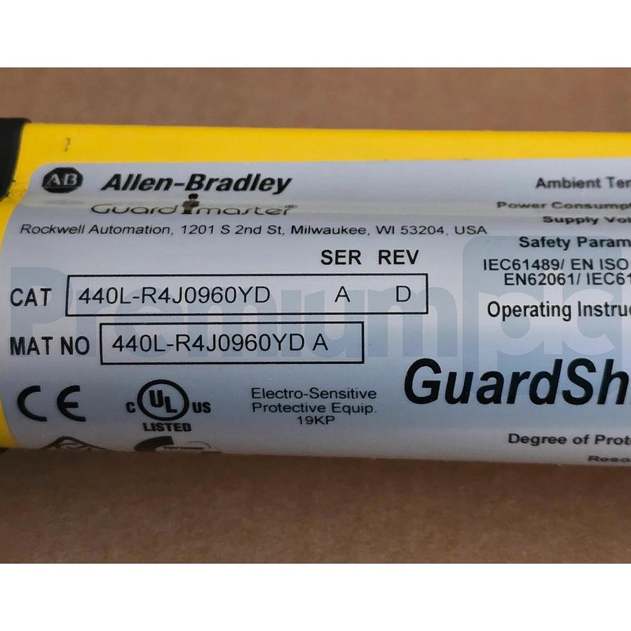 Allen-Bradley 440L-R4J0960YD /A GuardShield Safety Light Curtain Receiver NSMP