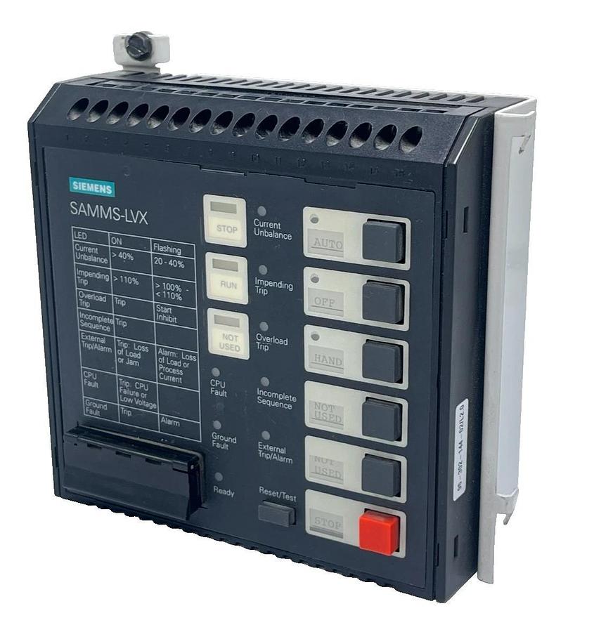 Used Siemens SAMMS-LVX SAM 5 Module Motor Master System I/O Control 120VAC