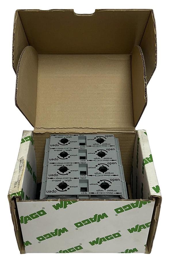 4 WAGO 285-1161 / 60291863 2-CONDUCTOR THROUGH TERMINAL BLOCKS 50-185mm NSMP