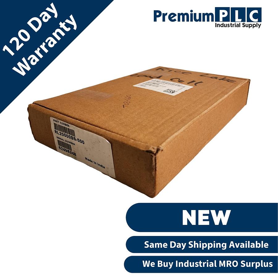 Used NEW RICE LAKE RL20000SS-500 STAINLESS STEEL S-BEAM LOAD CELL CAP 500LBS PN 46504