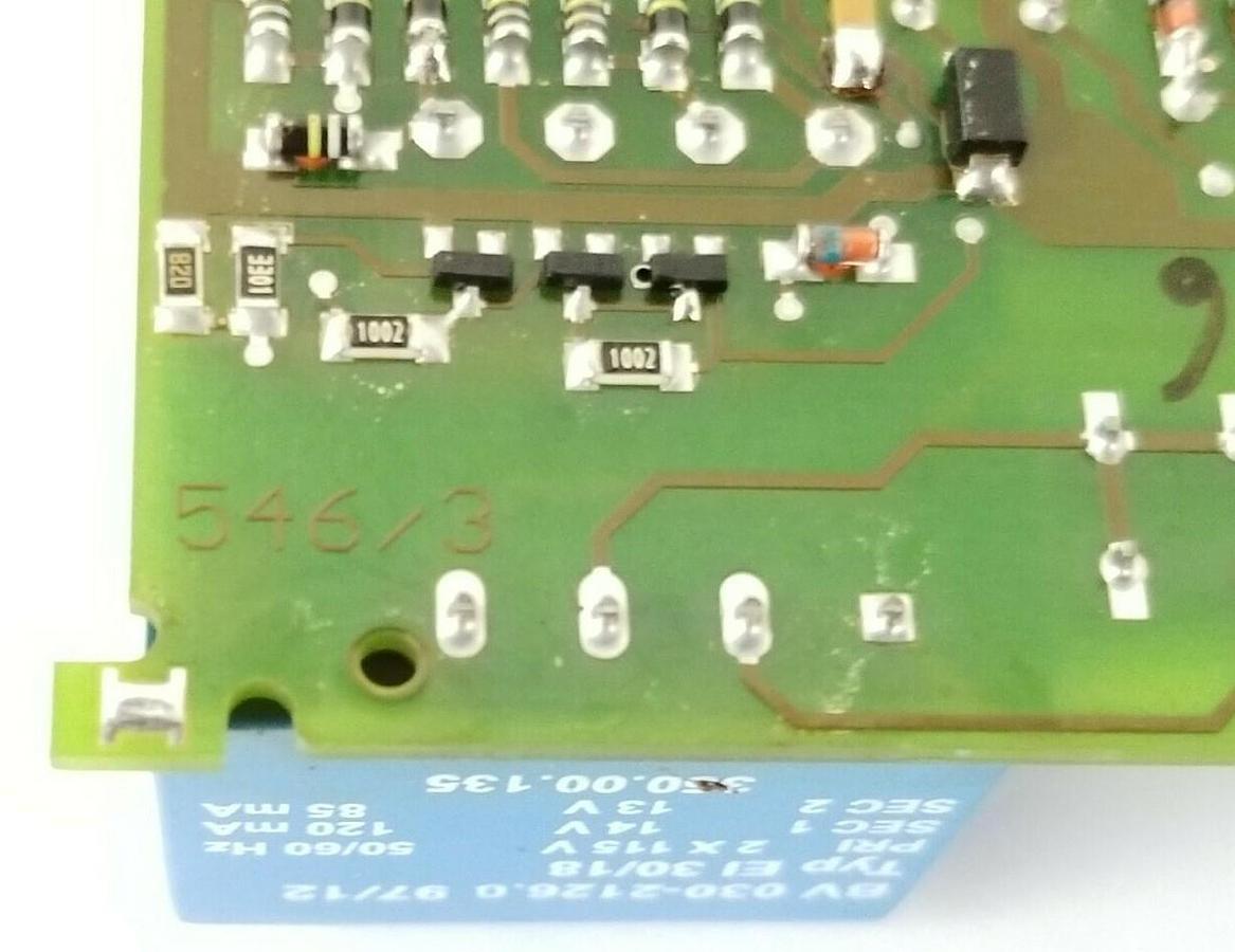 Used IVO INDUSTRIES 546/3 TRANSFORMER BOARD 350.00.135 38/97