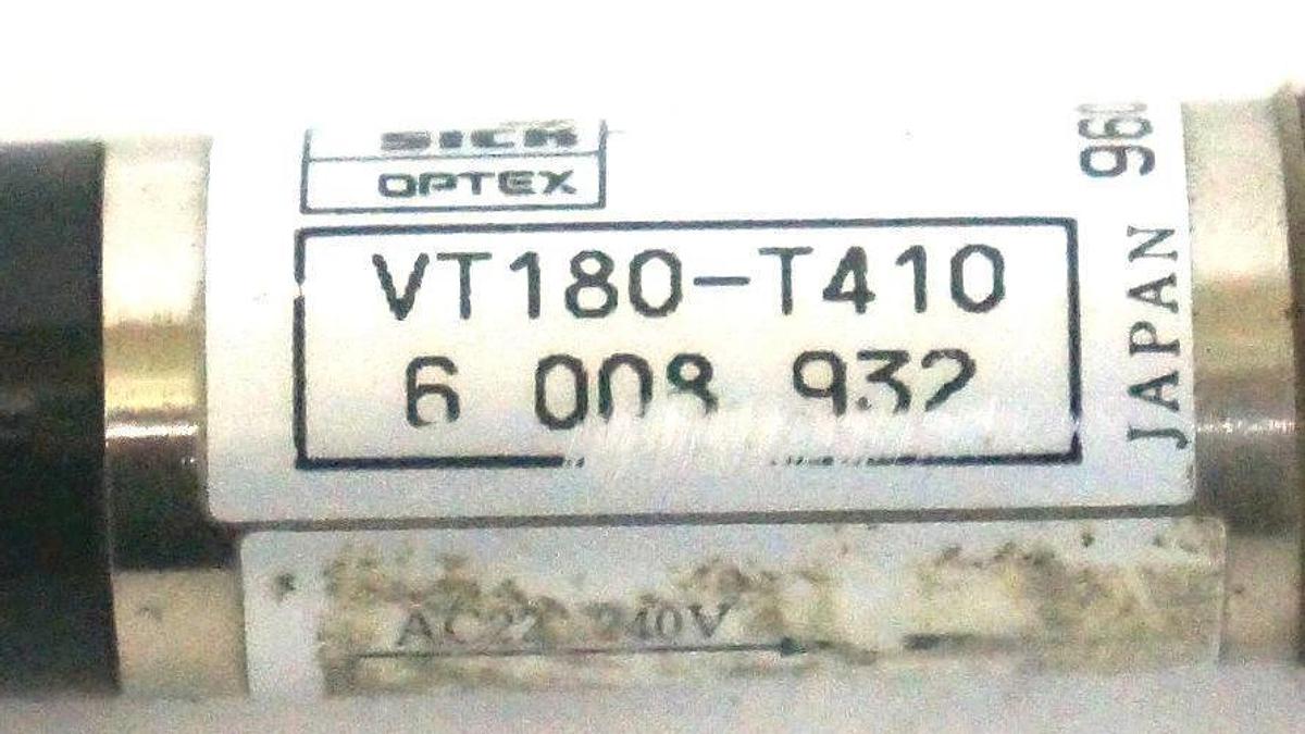 Used SICK OPTIC VT180-T410 PROXIMITY SWITCH 6008932
