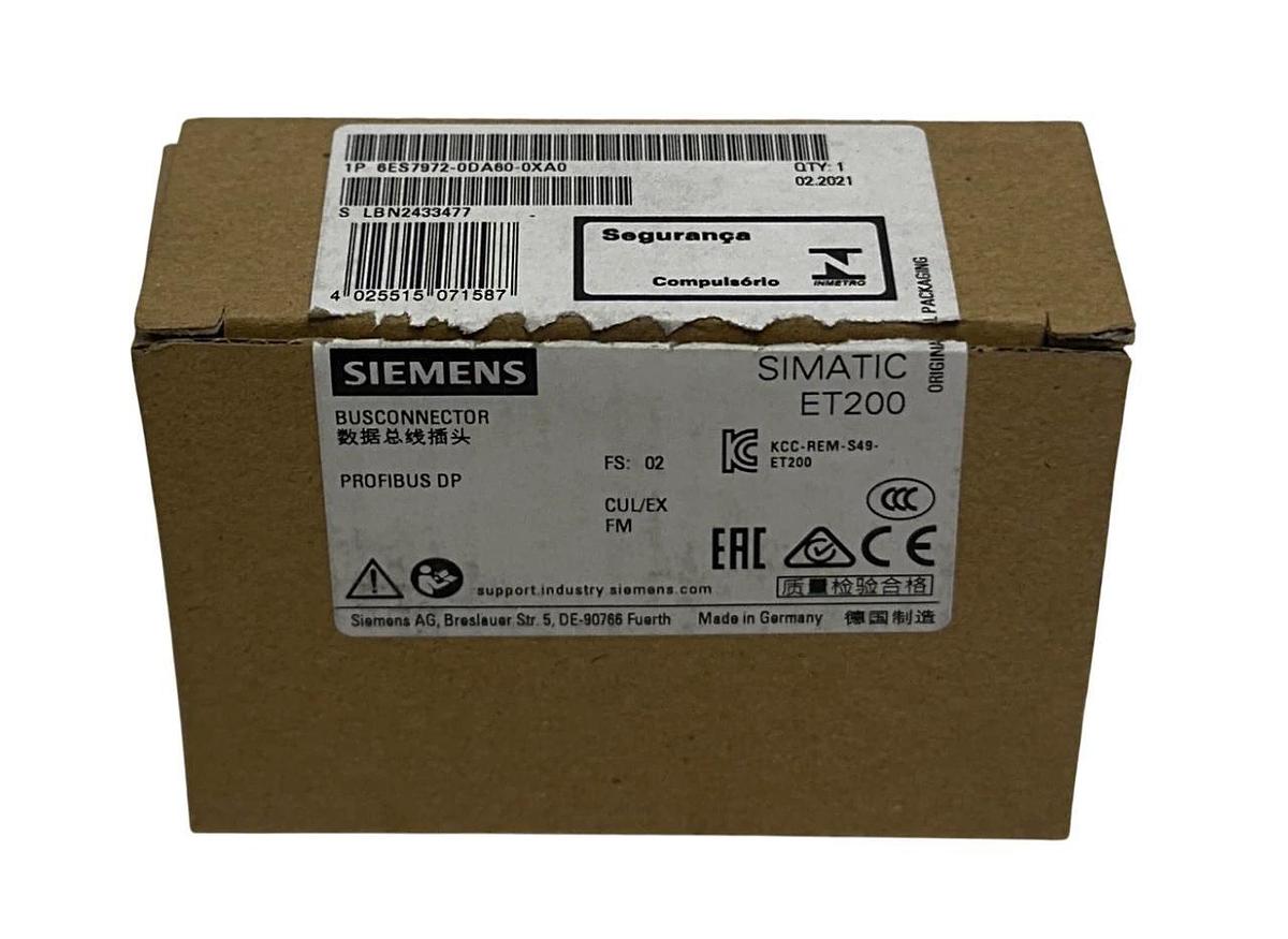 SIEMENS 6ES7972-0DA60-0XA0 / 6ES79720DA600XA0 SIMATIC ET200 BUSCONNECTOR NSMP