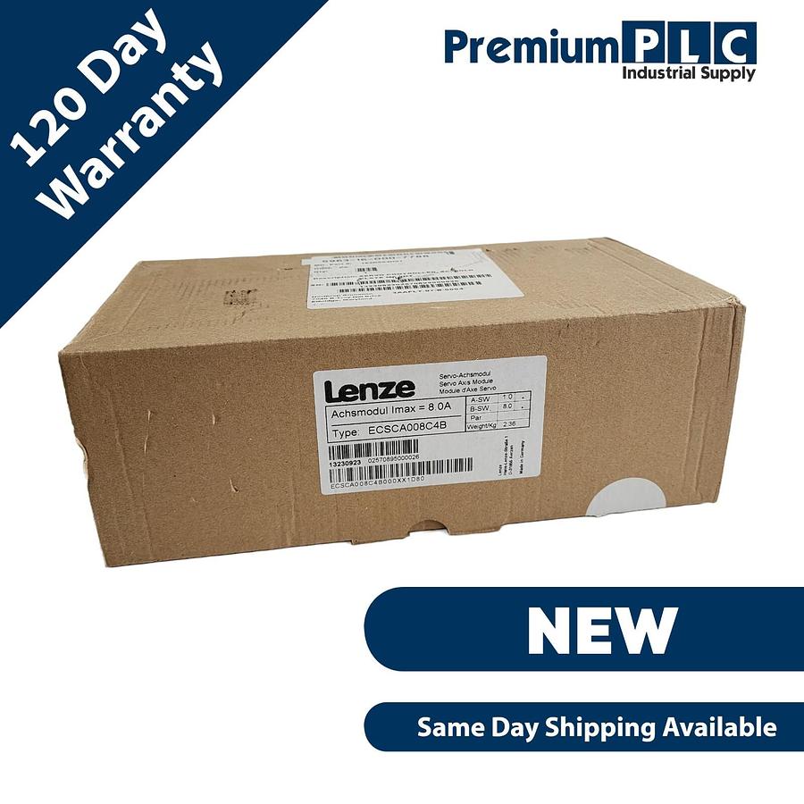 NEW LENZE ECSCA008C4B ECS SERVO AXIS MODULE 8.0A ECSCA008C4B000XX1D80