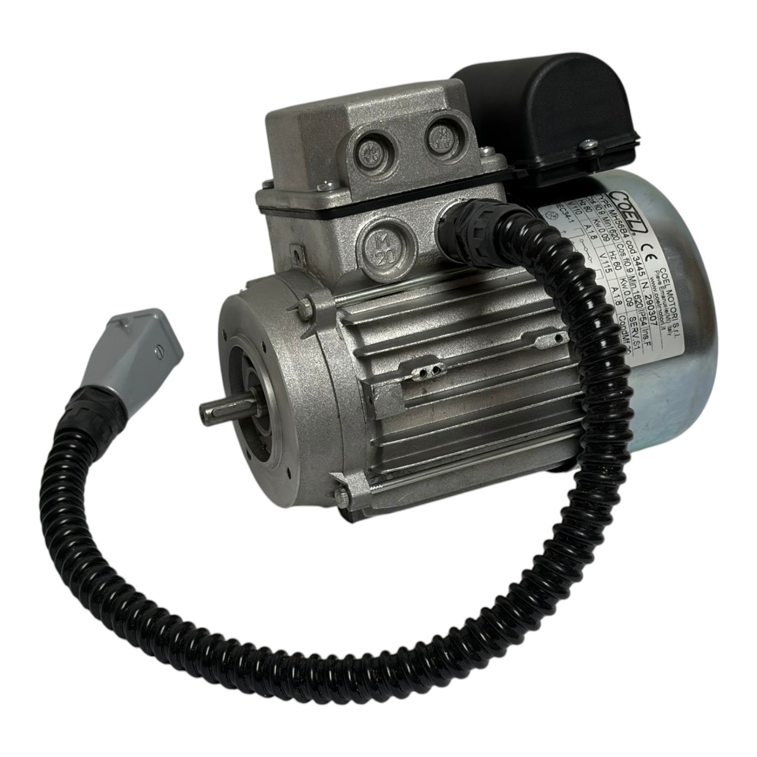 Used Coel Motori MH56B4 Electric Motor 0.09kW 110V/115V 60Hz 1620 RPM New Open Box