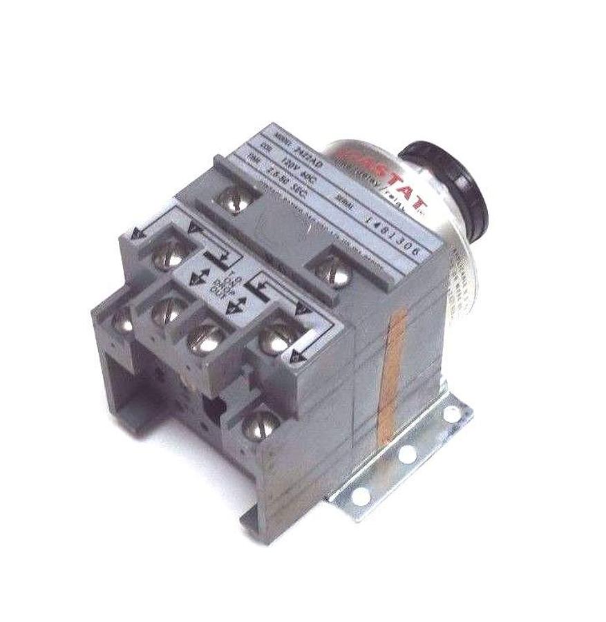 Used NIB AGASTAT 2422AD TIMING RELAY 120V, 60C, 2.5/50 SEC., 240VAC, 1/4HP, 10A
