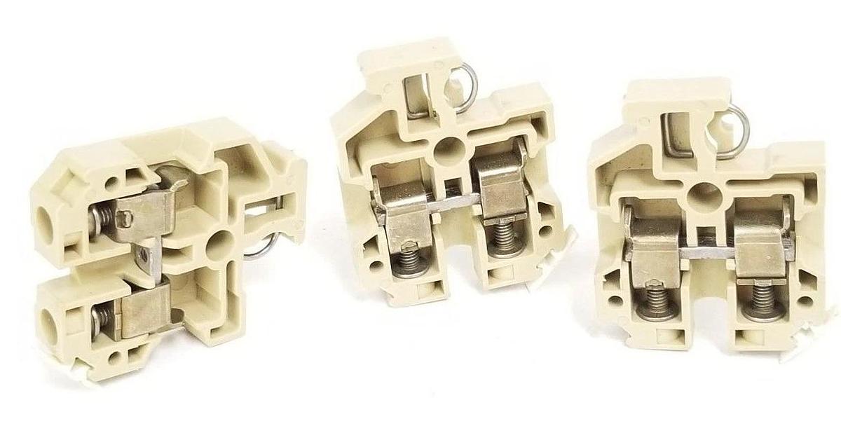 Used LOT OF 3 WEIDMULLER SAK-10 800V TERMINAL BLOCKS SAK10