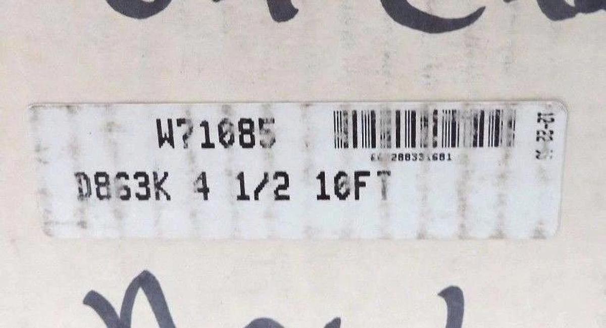 NIB REXNORD D863K4-1/2 FLAT TOP CONVEYOR CHAIN 9FT LENGTH 4.5" WIDTH, 3/4" PITCH