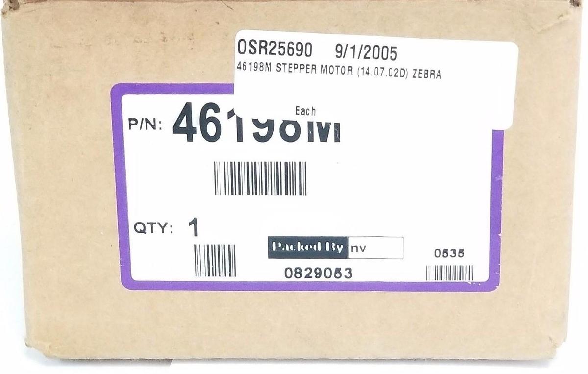 Used ZEBRA 46197-1 STEPPER MOTOR 46198M