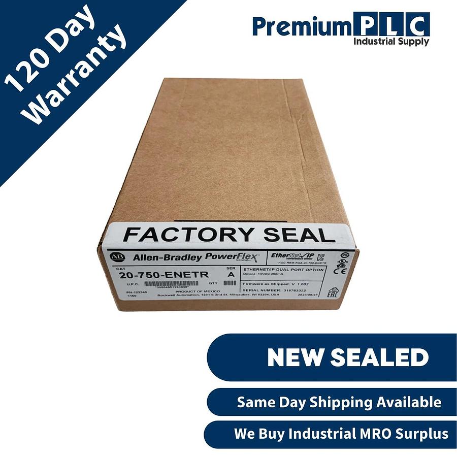 Used NEW FS ALLEN BRADLEY 20-750-ENETR /A PowerFlex Ethernet/IP DUAL-PORT OPTION 2023 884951290938