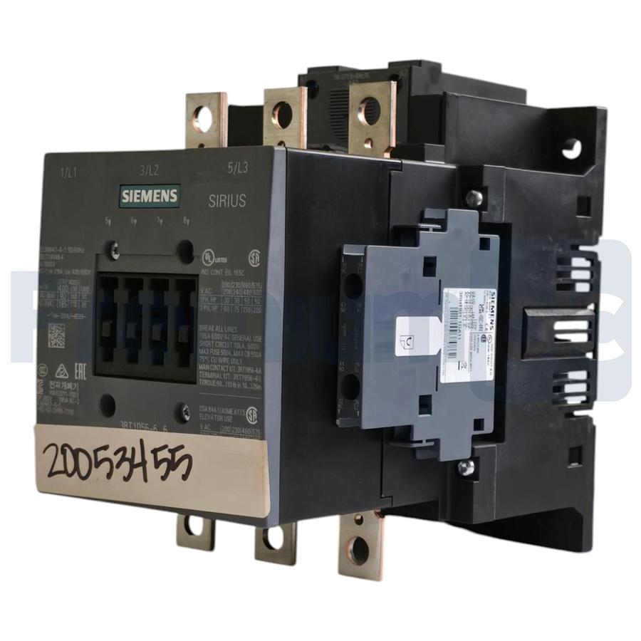 Used Siemens 3RT1056-6AF36 SIRIUS Contactor 3-Pole 90kW 185A 110-127V AC/DC NSNP