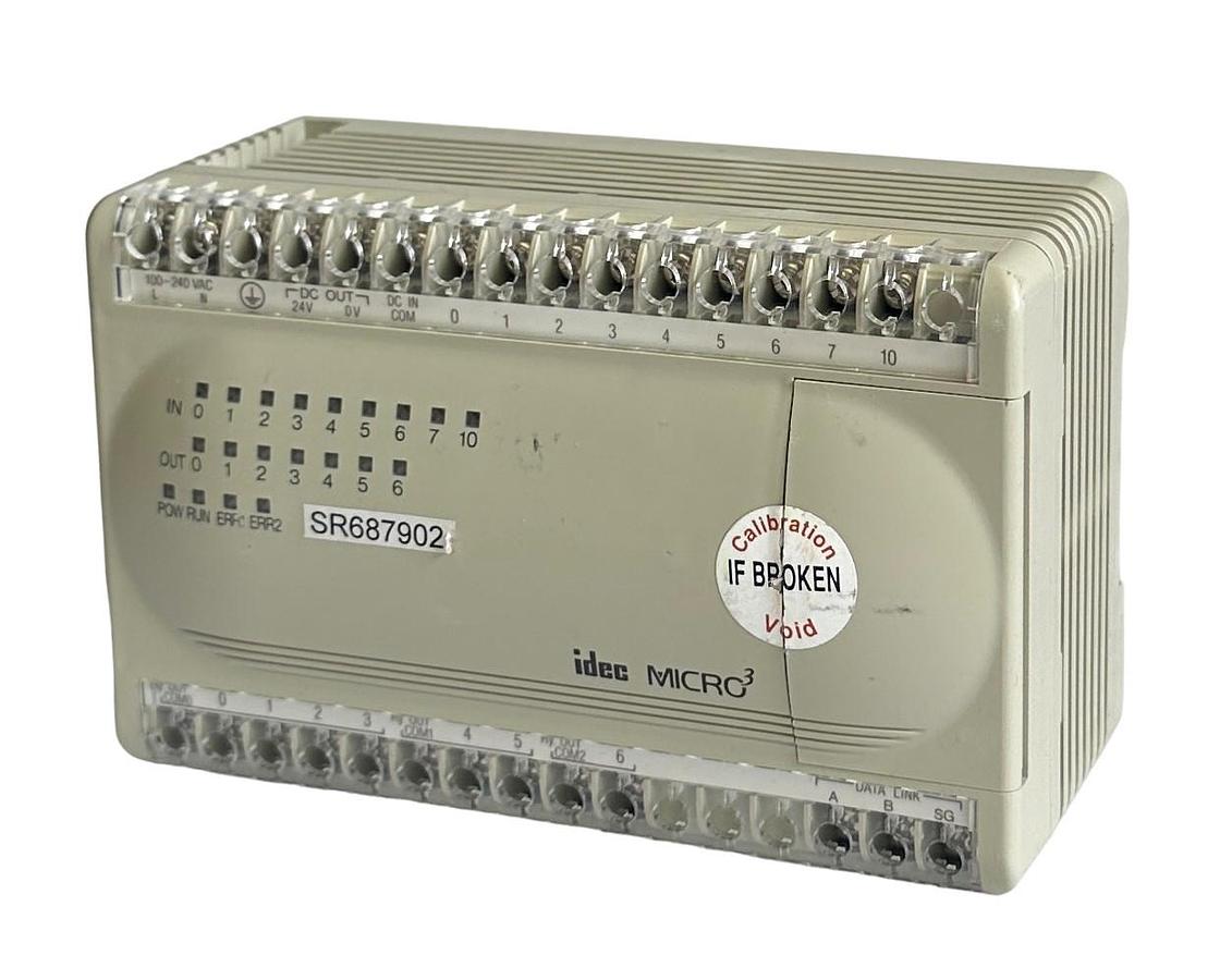 Used IDEC FC2A-C16A1 / FC2AC16A1 MICRO3 PLC CONTROLLER 100-240VAC 50/60Hz 30VA