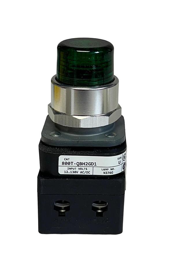 ALLEN BRADLEY 800T-QBH2GD1 /U 30mm MOMENTARY PUSH BUTTON GREEN 12-130VAC/DC NSMP