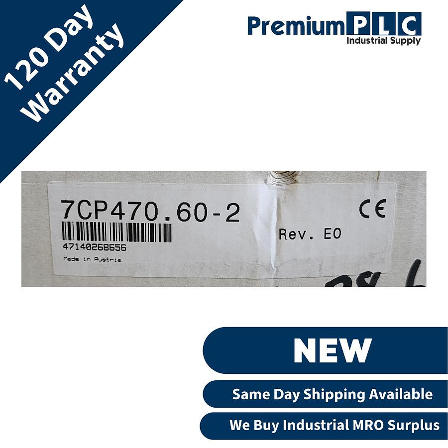 Used NEW B&R 7CP470.60-2 REV. E0 2003 CPU MODULE 24VDC 350kB SRAM, 512kB FlashPROM