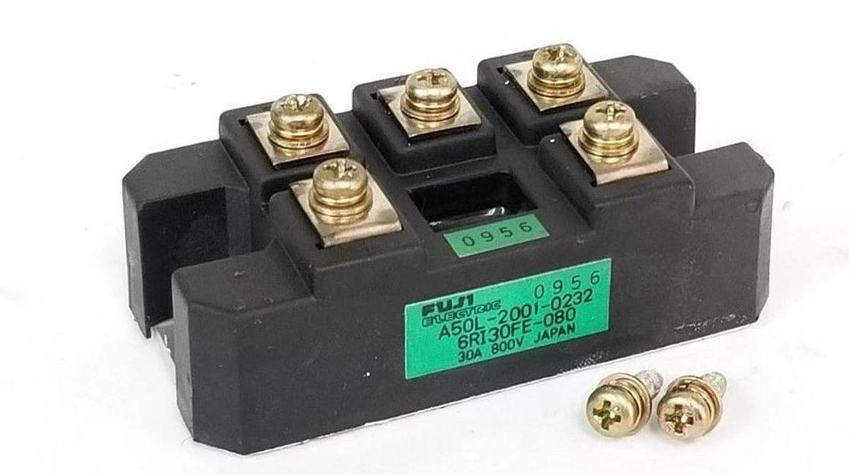 Used FANUC / FUJI ELECTRIC A50L-2001-0232 POWER TRANSISTOR 6RI30FE-080 30A 800V