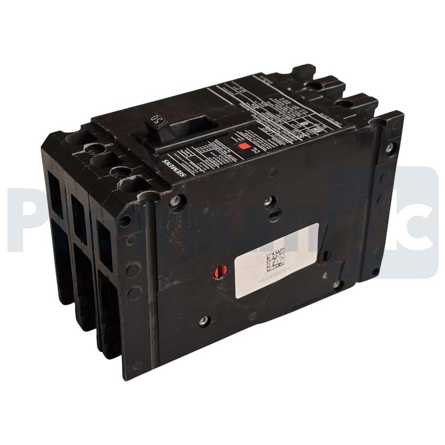 Siemens ITE HED43B050 Sentron ED Frame Circuit Breaker 50A 3-Pole 480V 42kA NSNP