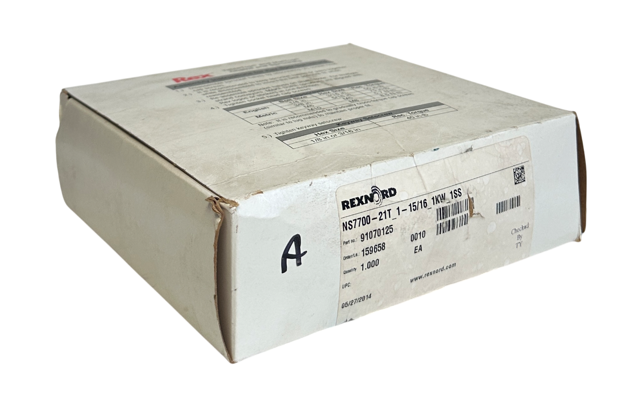 Used REXNORD NS7700-21T_1-15/16_1KW_1SS / 91070125 SPROCKET 1-15/16'' BORE NSMP