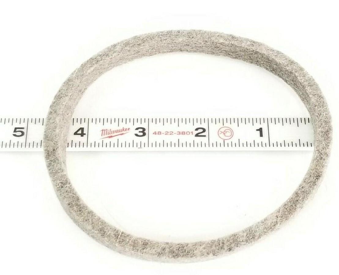 Used LOT OF 5 NEW GENERIC EEE2-7F3 FELT SEALS, ~4-1/8" ID, ~4-5/8" OD, EEE27F3
