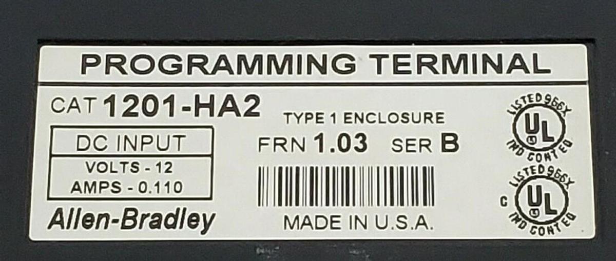 Used ALLEN-BRADLEY 1305-BA02A-HA2 SER. A VARIABLE FREQUENCY AC DRIVE W/ 1201-HA2