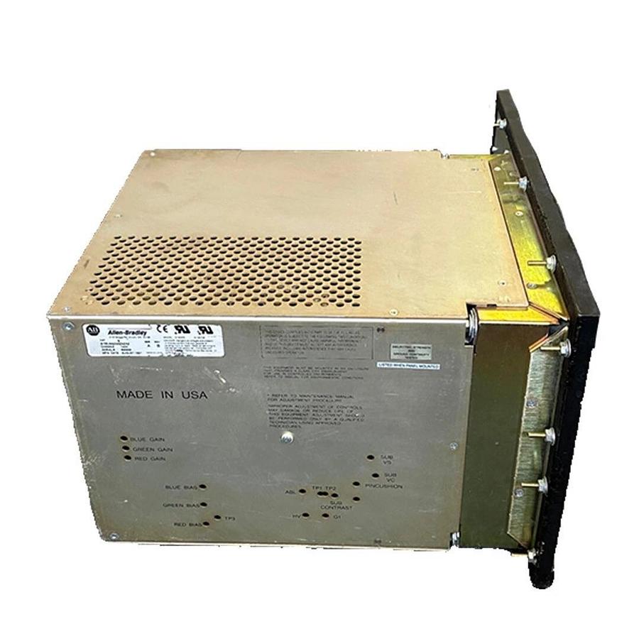 Used ALLEN BRADLEY 6156-AAZAAZAZAZ /A INDUSTRIAL MONITOR REV. B D14DPE 6156AAZAAZAZAZ