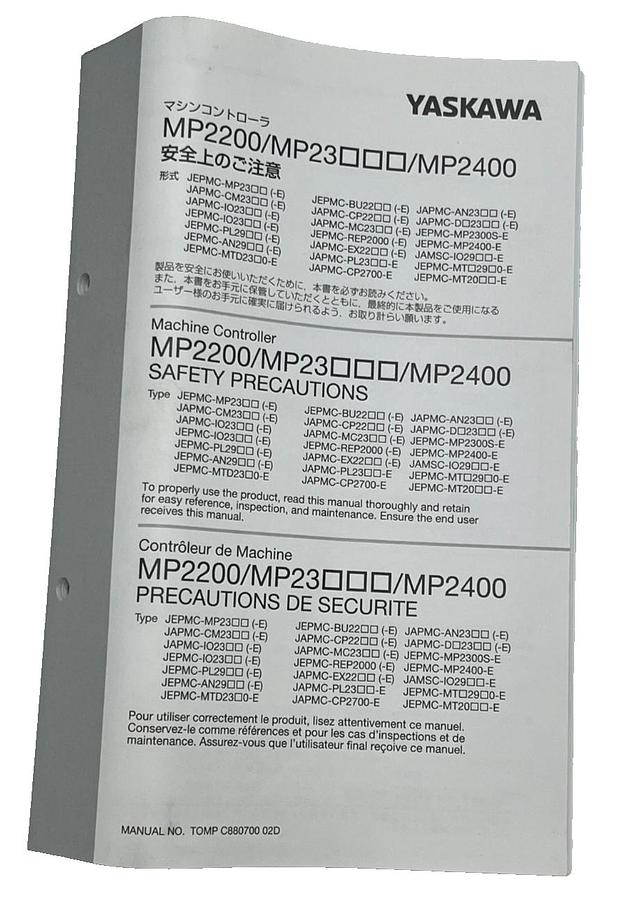 Used YASKAWA JAPMC-I02301-E MP Series Machine Controller MP2300 MPU JAPMCI02301E NSMP