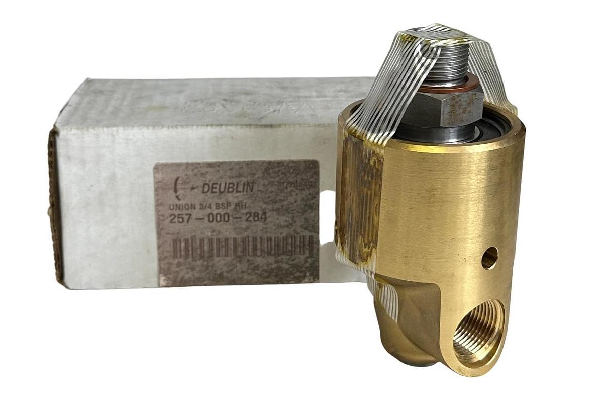 NEW DEUBLIN 257-000-284 / 257000284 ROTARY UNION 3/4'' BSP RH M728840 BRASS