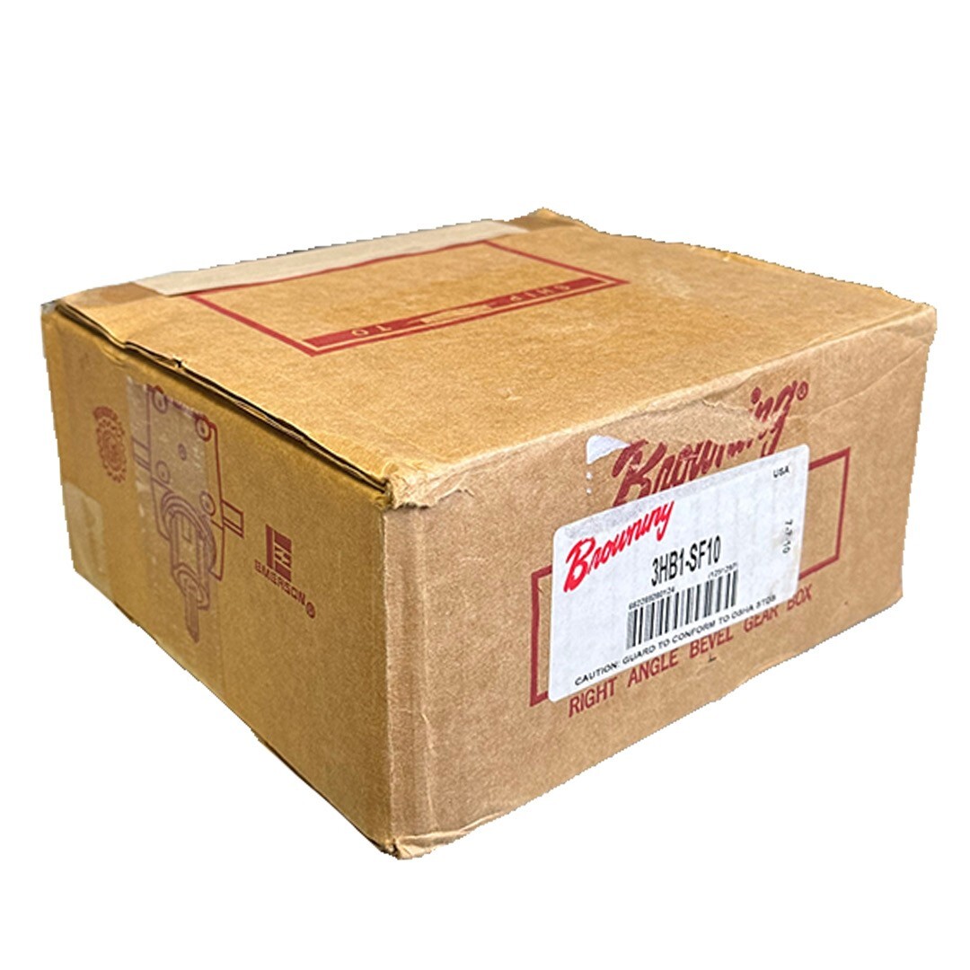 Used NEW BROWNING 3HB1-SF10 / 3HB1SF10 RIGHT-ANGLE BEVEL GEAR BOX 1:1 RATIO 1251297
