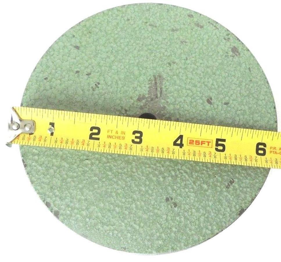 Used GREEN CAST IRON V-BELT PULLEY P/N: SU-Z-03, 6-1/2" O.D