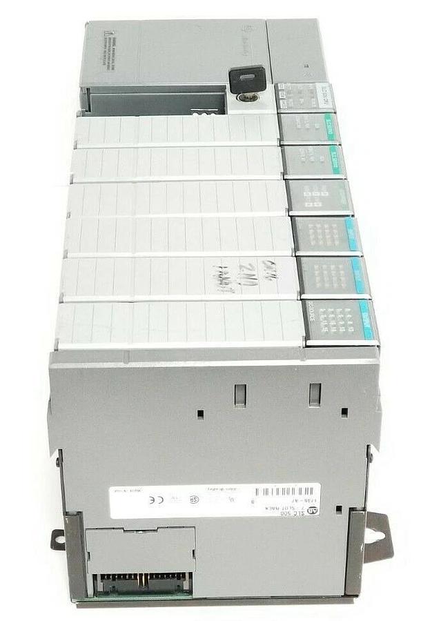 Used ALLEN BRADLEY 1746-A7 SER. B RACK W/ 1746-P2 , 1747-L542 , HSTP1 , HSRV , IB16
