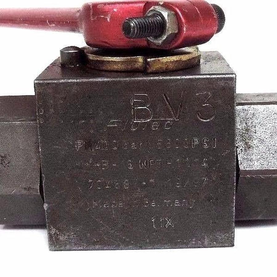 Used FLUTEC BV3 CHECK VALVE KHB-16NPT-1114, 70488-1119/97
