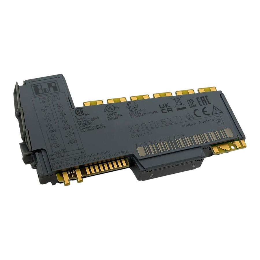 Used B&R Automation X20DI6371 Digital Input Module Rev H0 X20 DI 6371 New Surplus