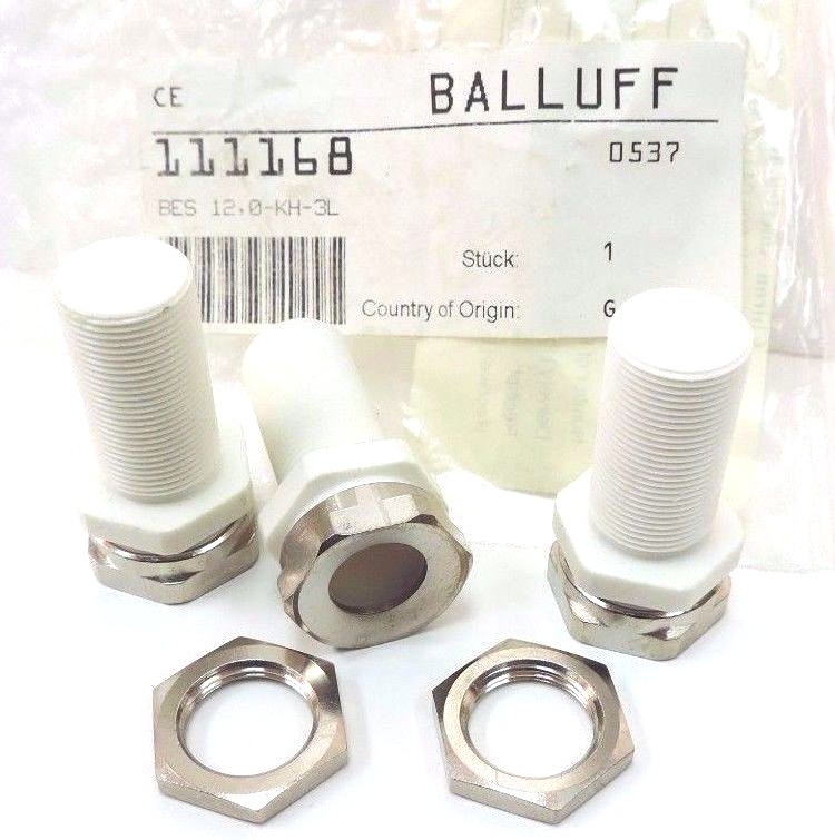 LOT OF 3 NEW BALLUFF BES120KH3L SENSOR ACCESSORIES BES 12,0-KH-3L