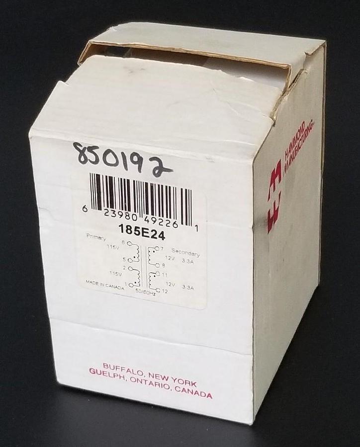 NIB HAMMOND MANUFACTURING 185E24 POWER TRANSFORMER