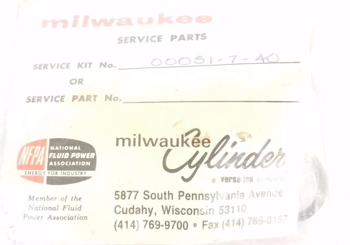 NEW MILWAUKEE 00051-7-40 SERVICE KIT 00051740