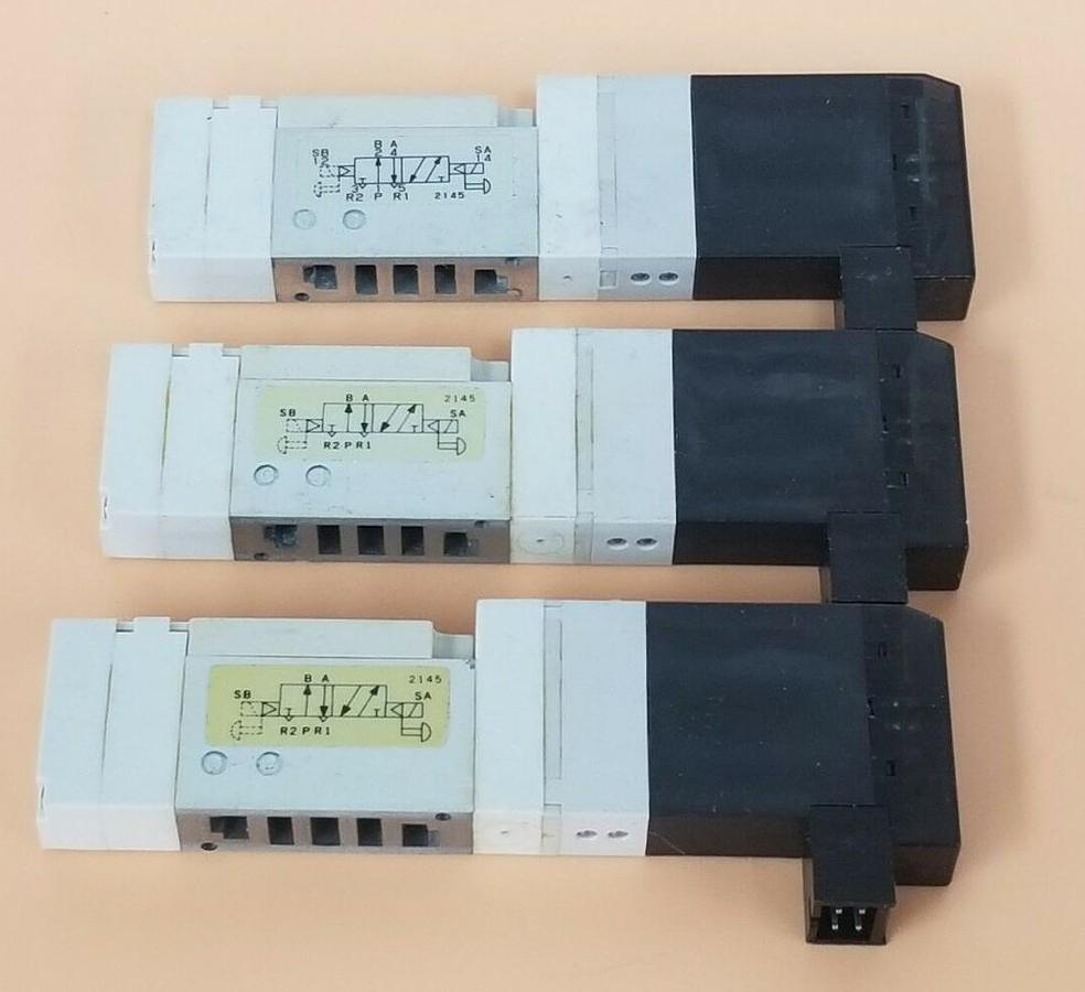 Used LOT OF 3 KOGANEI F10T1-CPL3 SOLENOID VALVE DC24V, 0.2~0.7MPa, F10T1CPL3