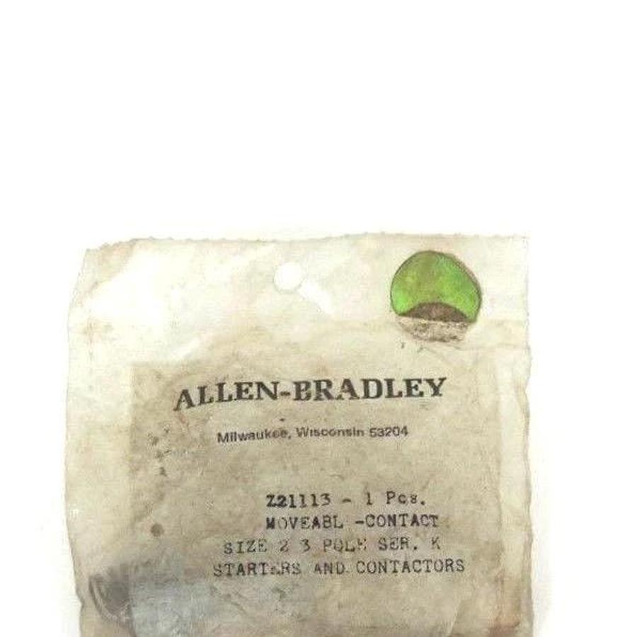 Used NIB ALLEN BRADLEY Z21113 MOVEABLE CONTACT SIZE 2, 3 POLE, SER. K